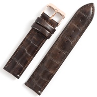 Dây Da Đồng Hồ DW Daniel_Watch Màu Nâu Vân Dập Vân Cá sấu York Nhiều Size Nam Nữ