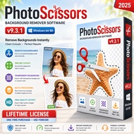 🔥 PhotoScissors v9.3.1 2025 Lifetime For Windows 64-Bit | AI Background Remover Software