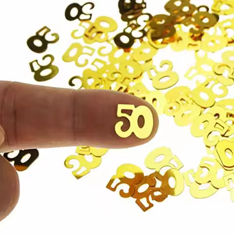 number Confetti balloon 30 40 50 60 30th 40th 50th 60th Birthday party Anniversary Tabletop Table Sc