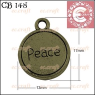6 PCS PEACE WORDS CHARM