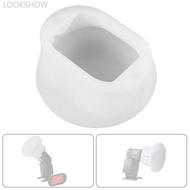 LOOKSHOW Universal Soft Silicone Flash Light Cover Diffuser Dome Bounce Fit for Godox V860 V850 TT68