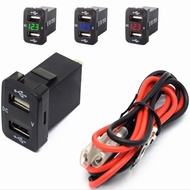 Car Charger Voltage Display New Model Socket Multi-Function Car-Specific for Toyota USB Double Mouth