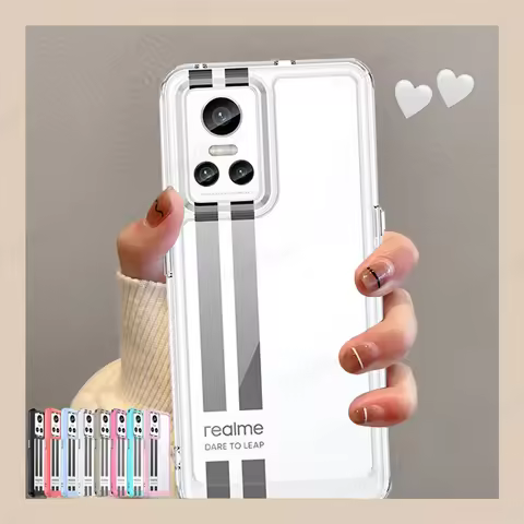 For OPPO Realme GT Neo 3 Case Cover Realme GT Neo 3 Capas Luxury Shockproof Clear Transparent For Fu
