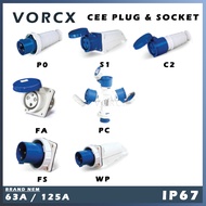 NEM 63A 125A CEE Plug & Socket IP67