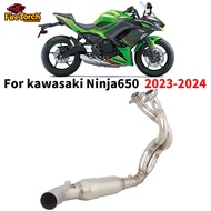 For Kawasaki Ninja 650 Z650 2023 2024 2025 Motorcycle Exhaust System Header Front Link Pipe Connect 
