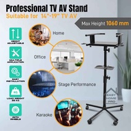 TRANSAUDIO TVS-601 CRT TV Stand Monitor TV Stand Mobile TV Stand Mobile Cart Karaoke TV Trolley 14"-
