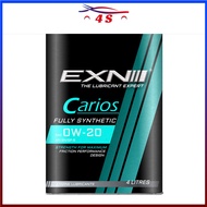 EXN SET EXN CARIOS 0W20 FULLY SYNTHETIC 4L MOLYTECH Engine Oil (4L) Toyota Nissan 0W-20 Minyak Hitam