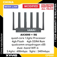 Mesh-Link CP560 / CP560e / CP580e / CP900e AX3000 5G Modem Qualcomm X55 4GB+4GB Modem Router ( suncomm / tplink deco x50-5g / yeacomm / digital iq / netcomm / 5g / gteniq )