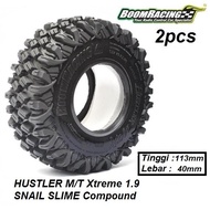 Boom Racing HUSTLER M/T XTREME 1.9 SNAIL SLIME Compound 4.45x1.57 2pcs BRTR19001-US (Ultra Soft)