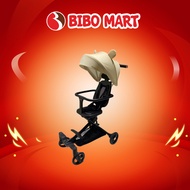 [MALL] Seebaby H1 Stroller Black - Beige Bear Ear Canopy - Beige Stroller - Bibo Mart