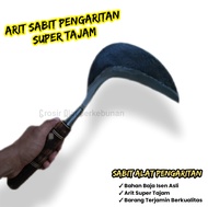 Arit Rumput Baja Asli Super Tajam - Arit Rumput Padi Alang Alang Siap Pakai - Arit Finshing Sepuh Ha