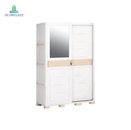 Olymplast OTC SL WHITE / Olymplast Transform Cabinet Sliding / Lemari Sliding Plastik / Modern Minim