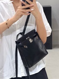 Hermes Kelly Ado 黑银 Evercalf皮 框E
