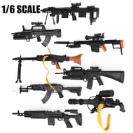 1/6 SCALE MODEL TOY GUN PUBG COUNTER STRIKE PUZZLE MODEL KITS SCALE MODEL MILITARY AK47 DSR1 M16A4 M