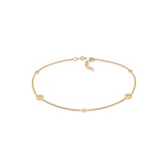Elli Jewelry Anklet Beautiful Boho Gold Plated 925 SilverWanita ELEGAN