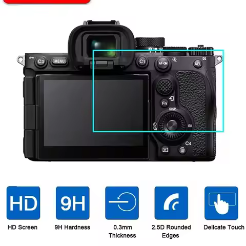 2PCS Tempered Glass For Sony Alpha A7RV A7R5 A7IV A7M4 A7M3 A7M2 A7II A7III A7R2 RX100 ZV1 M6 M7 Scr