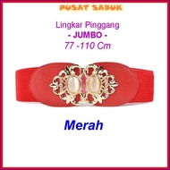 Belt Sabuk Wanita Obi Karet Ikat Pinggang Fashion Gesper Cewek Korea Oby Impor Besar Jumbo Big Women