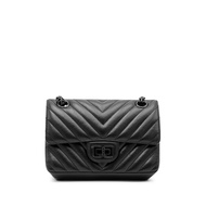Chanel So Black Chevron Calfskin Reissue 2.55 Mini Flap Bag Black Hardware, 2022