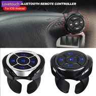 LOVETOUCH Car Wireless Bluetooth Media Button Remote Controller Motorcycle Bike Steering Wheel MP3 M