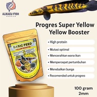 BASIC FEED progres marulioides 100gr COD | pelet ikan channa maru yellow sentarum | yellow borneo