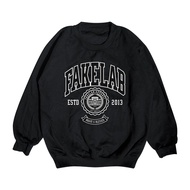 Fakelab College Crewneck BlackBIG Black Sweater/ Sweat Shirt