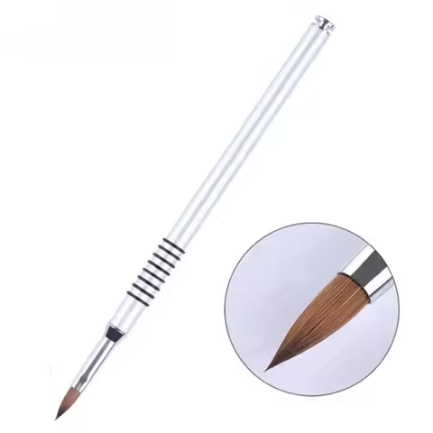 3D Acrylic Nail Art Sculpture Brush Liquid Powder UV Gel Carving Pen Flower Painting Manicure Nails 