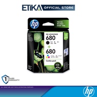 [Original] HP 680 2-pack Black/Tri-color Original Ink Advantage Cartridges (X4E78AA)