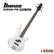 【i.ROCK 愛樂客】Ibanez GIO GSR200 PW 珍珠白 電貝斯 PJ Bass 公司貨