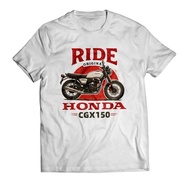 Honda CGX 150 New Summer Motorcycle Print T-Shirt Men's F1 Loose