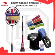 Original Pro Ace Titanium Racket 12 Complete Badminton Bonus