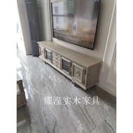 Export Foreign Trade American Country Mori Impression Living Room Solid Wood TV Cabinet Light Luxury