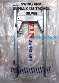 SWING ARM GARPU CAPIT UDANG SUPRA X 125 TROMOL WARNA SILVER MERK WIN ORI