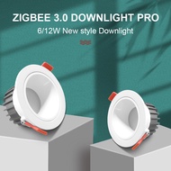 Gledopto Zigbee 3.0 Smart RGBCCT LED Downlight Pro 6W/12W Waterproof Rating IP54 Work With Tuya APP/