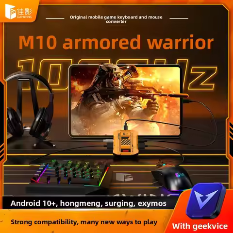 Gamwing M10 Mobile Game Keyboard &Delta Force Mouse Controller Converter Adapter for Native Games Ca
