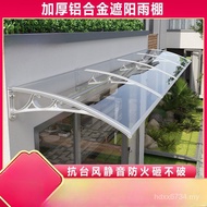 Balcony Canopy Door Head Rainproof Building Roof Aluminum Alloy Thickened Single Door Rain Baffle Br