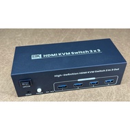 8K / 60Hz HD KVM 2x3