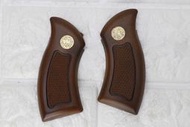 2館  M36 左輪 S&W 握把片 咖啡柄 零件 改裝套件 握柄 握把 把手 733 731 Airsoft 生存遊戲