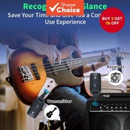 New A9 Wireless Guitar System - 2.4GHz, 24-bit 48KHz Audio, 100ft Range, No Latency, 4-Hour Recharge