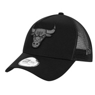 NEW ERA NBA TRUCKER CHICAGO BULLS DARK BLACK CAP