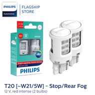 Philips Ultinon LED Signaling Stop Tail Lights Bulb T20 (W21/5W) - Red or White | 1 Pair