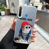 Case For Realme 5 5i 5s 6i C3 C3i Transparent Dog And Cat Phone Fun