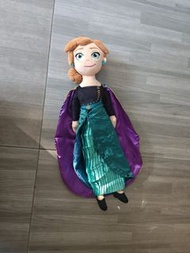 冰雪奇緣 安娜毛公仔