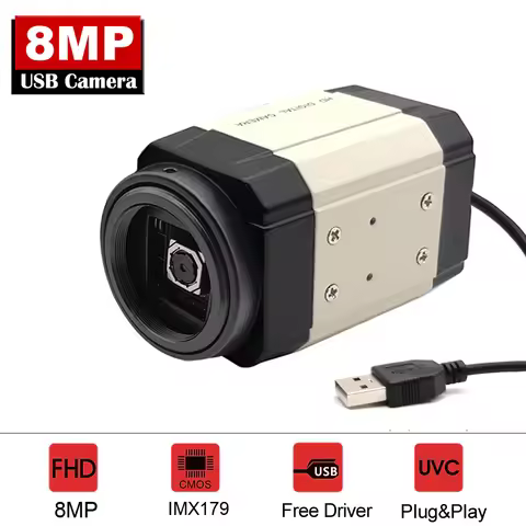 NEOCoolcam 8MP IMX179 Sensor Mini Box 8 Megapixel Autofocus USB Webcam Video Meeting Streaming UVC P