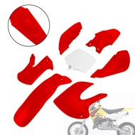 Areyourshop KLX 110 ชิ้นส่วนพลาสติกภายนอกสำหรับมอเตอร์ไซค์ออฟโรด รถจักรยานยนต์ตัวถังรถ แฟริ่ง กรอบสำ