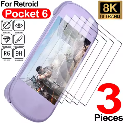 Ultra HD Tempered Glass for Retroid Pocket 6 Game Console Screen Protectors 9H Hardness Protective F