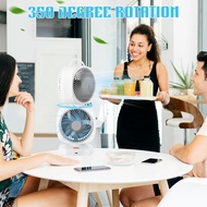 Small Double Layers Desktop Fan Durable Adjustables Modes Airs Cooler For Living Room Office
