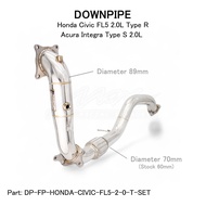 Honda Civic FL5 Type R Exhaust Upgrade – Max Racing Downpipe & Frontpipe – 304 Stainless Steel
