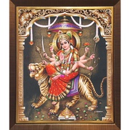 Durga Amman Digital Photo with Lamination and Frame (L254R)