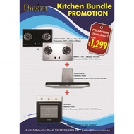 Kitchen Bundle Promotion - 2 Burner hob + Chimney Hood + Built-in Oven