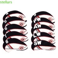 STELLARSYNC Golf Iron Headcover Sports 10pcs/set Golf Iron Covers Set Protective Cover With Number D